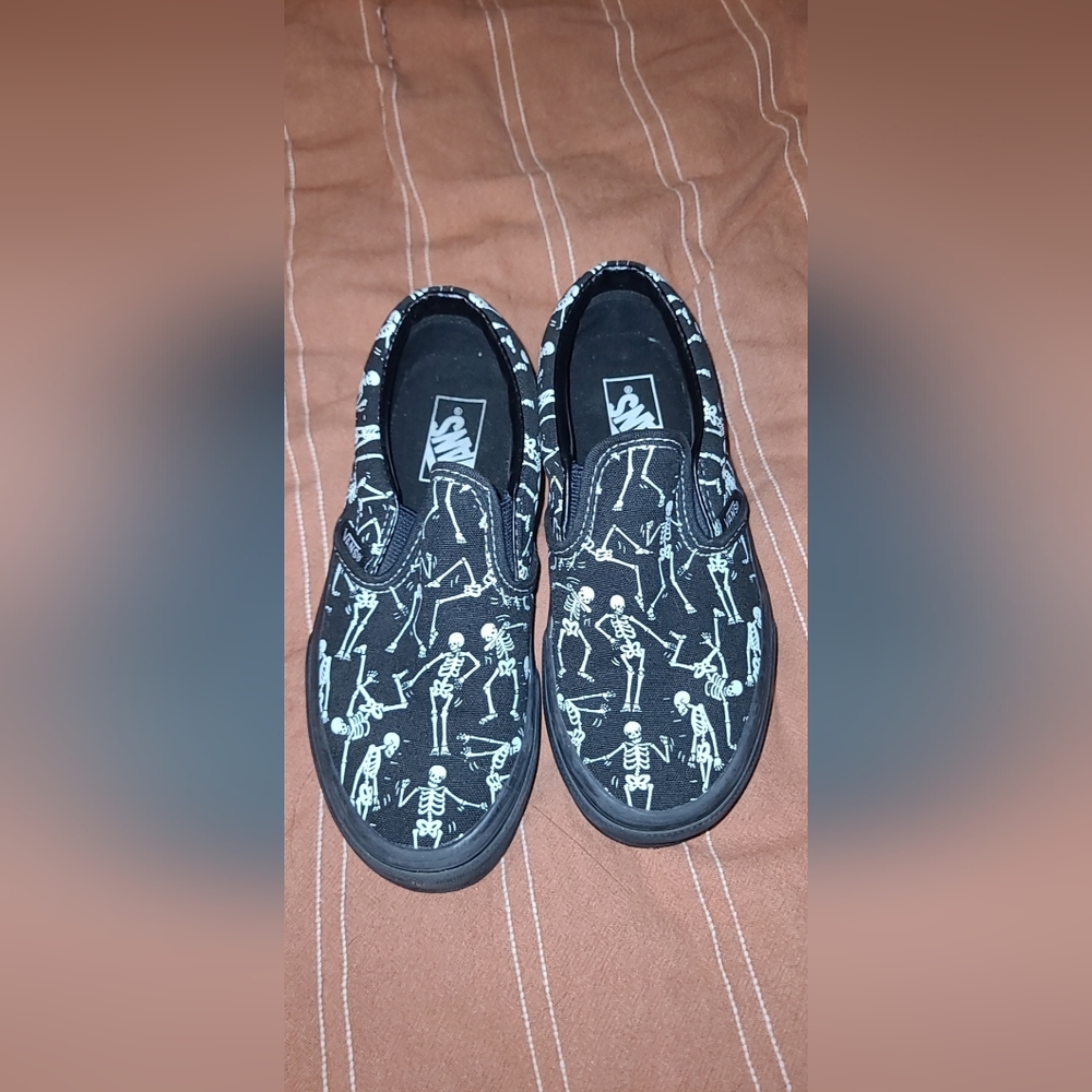 Dancing Skeleton Vans Size 13 US Kid